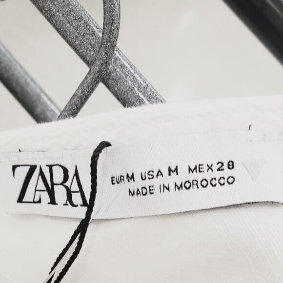 NWOT Zara White Overall Berit Romper Short - Picture 11 of 13